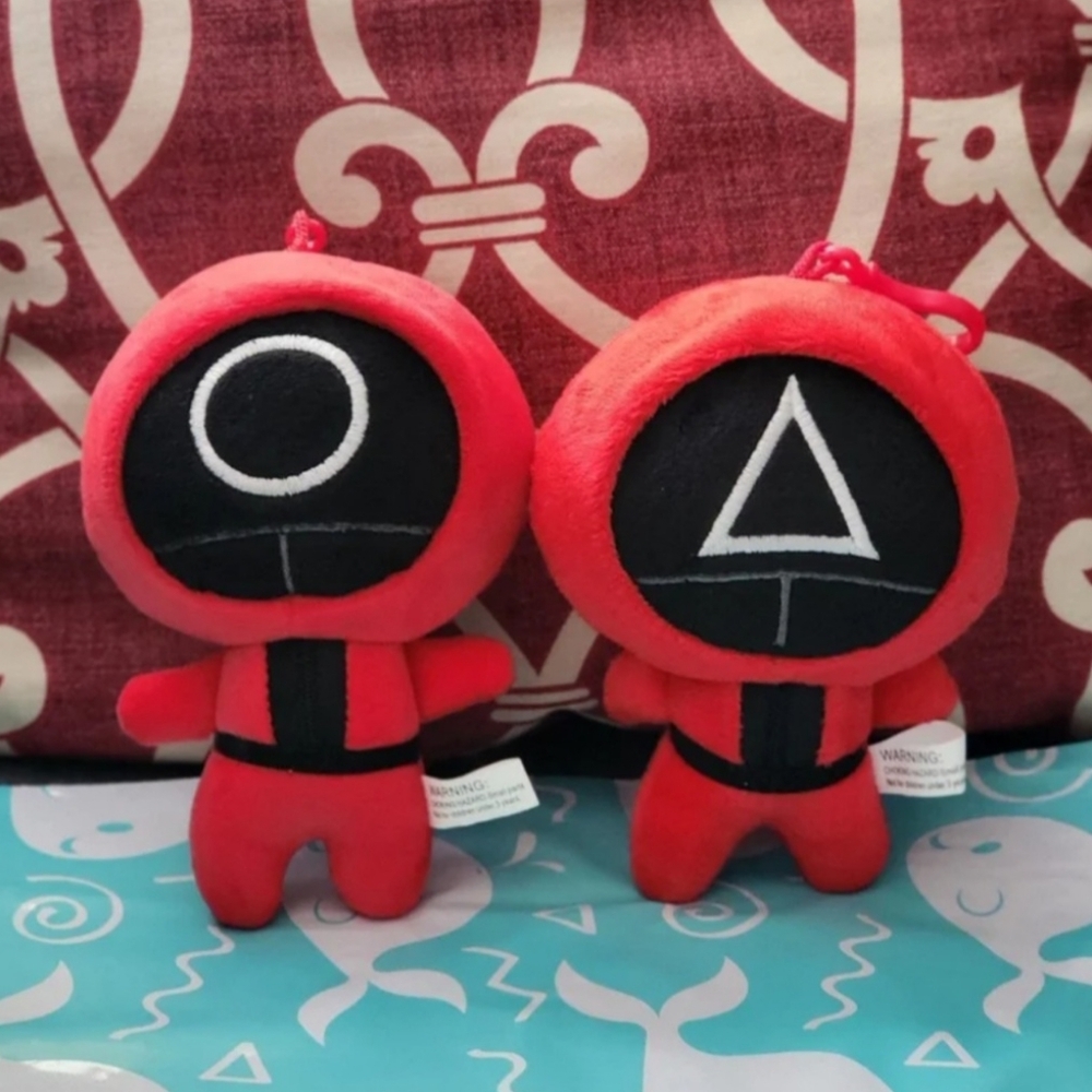 Squid Game Mini Plush Keychains Taito Sega Round 1 Round One Taito Miniso Smoko
